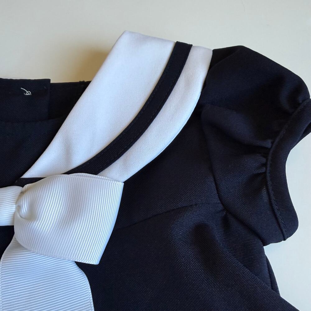 Bonnie Jean Nautical Sailor Dress Navy Baby Girls 18 Months - Picture 5 of 11